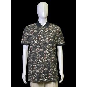 Givenchy Paris Screaming Monkey Brothers All Over Men's Polo Shirt Size Medium